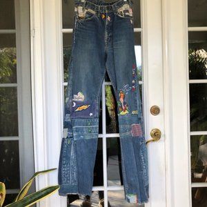 Vintage Levi's Orange Tab Patchwork Jeans 70s